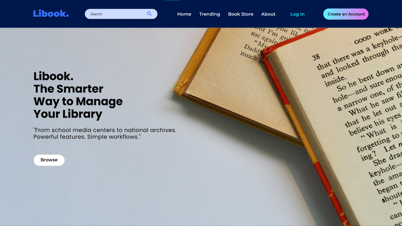 Libook Library Management System Preview
